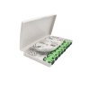 ftth opticky box vyklopny organizer s drzakem pro 8 svaru 8xsc 205x110x30mm