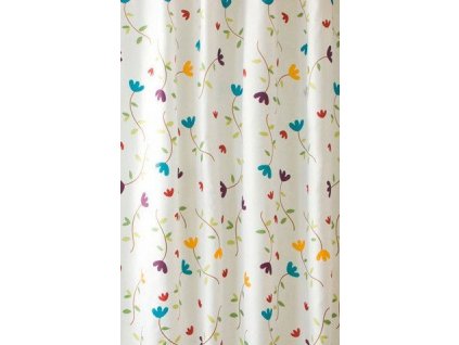 Sprchový závěs 180x200cm, polyester, květovaný