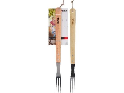 102891 vidlicka grilovaci bbq 46x7cm nerez drev ruk