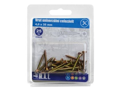 102930 vrut un celozavit 4 0x 35mm zz 25ks