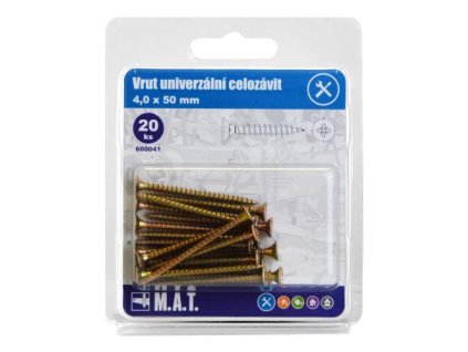 102939 vrut un celozavit 4 0x 50mm zz 20ks