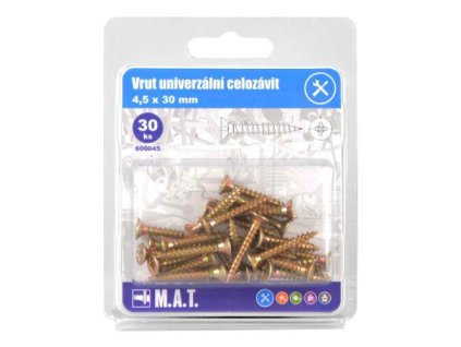 102945 vrut un celozavit 4 5x 30mm zz 30ks