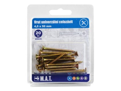 102951 vrut un celozavit 4 5x 50mm zz 20ks
