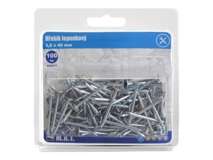 103098 hrebik lepenkovy 40x2 8mm zn 100ks