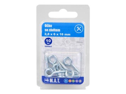 103230 ocko se zavitem zavrene 16x6x2 8mm zn 10ks