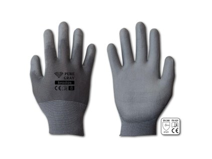 105750 rukavice pure gray pu 9