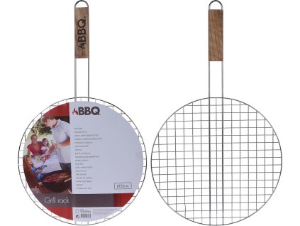 106491 mrizka opekaci kulata pr 32cm drev rukojet