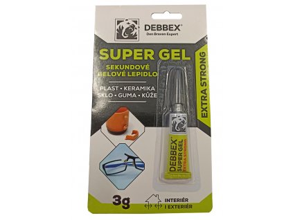 Lepidlo vteřinové gelové 3g DEBBEX SUPER GEL