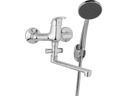 31041 nastenna umyvadlova a sprchova baterie slim roztec 150 mm s prislusenstvim raminko 200 mm