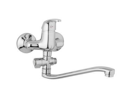 31131 nastenna umyvadlova a sprchova baterie slim roztec 100 mm otocny prepinac bez prislusenstvi s raminko 250 mm