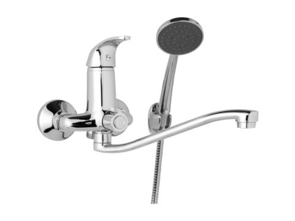 31797 nastenna umyvadlova a sprchova baterie slim roztec 100 mm otocny prepinac v tele s prislusenstvim s raminko 250 mm
