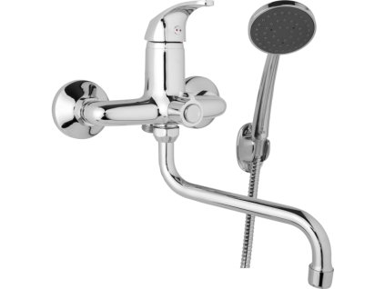 31845 nastenna umyvadlova a sprchova baterie slim roztec 150 mm otocny prepinac v tele s prislusenstvim trubkove raminko 300 mm
