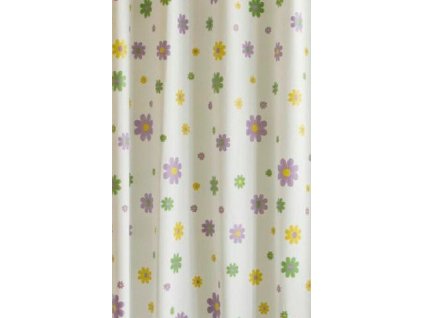 35553 sprchovy zaves 180x200cm vinyl kvetovany