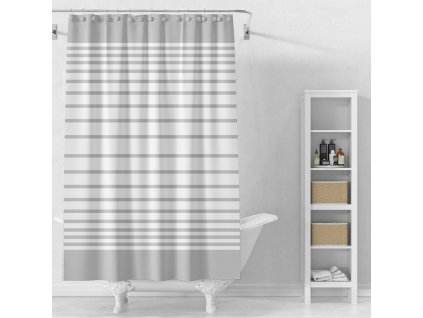 36951 sprchovy zaves 180x180cm vinyl seda pruhy