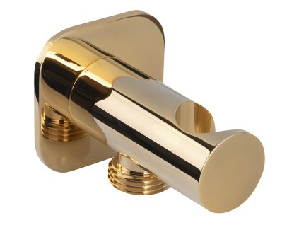 37080 drzak sprchy pevny s vyustenim zlato