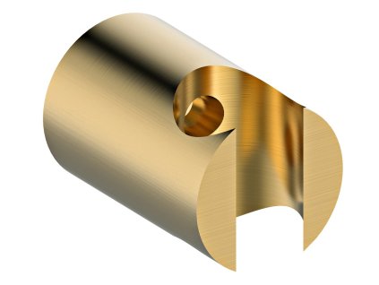 37290 drzak sprchy kulaty pevny zlato mat