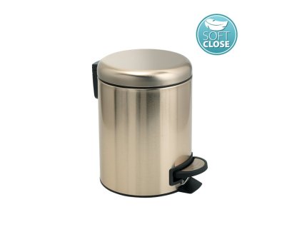 37482 potty odpadkovy kos 3l soft close zlato mat