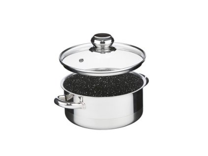 42900 rendlik cerammax pro standard s poklici prumer 18cm objem 2 0l keramicky povrch cerny granit