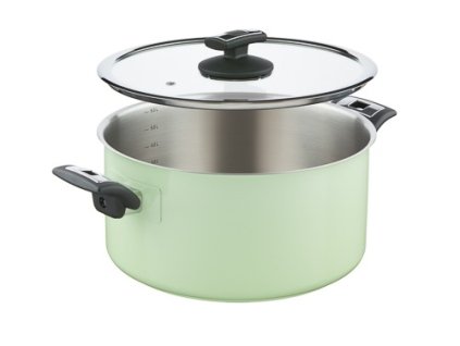 42933 hrnec comfort green s poklici prumer 26 cm objem 6 5l