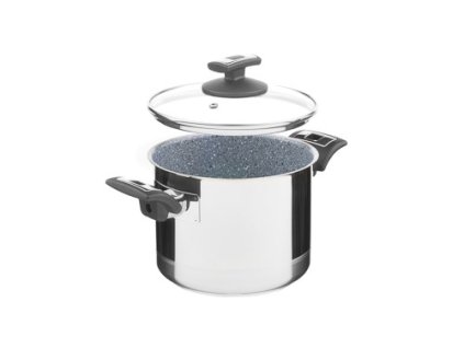 42990 hrnec cerammax pro comfort s poklici prumer 18cm objem 3 0l keramicky povrch sedy granit