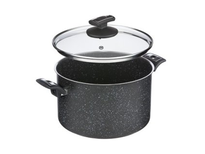 43071 hrnec black granitec s poklici prumer 26cm objem 8 0l