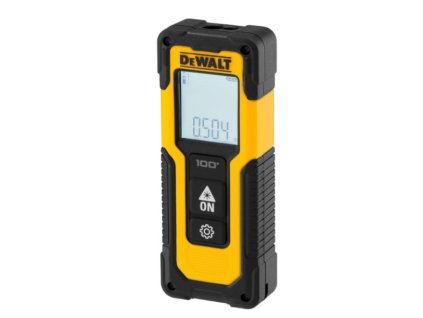 DeWalt DWHT77100 laserový měřič vzdáleností 30m, +/- 3mm na 10m, objem, plocha, 2*AAA