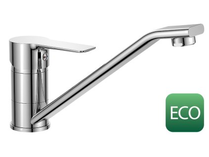 BARON ECO 3,8 l/min, stojánková dřezová baterie, 186mm, otočné ramínko, chrom