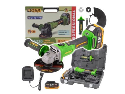 Procraft PWA220 Aku úhlová bruska
