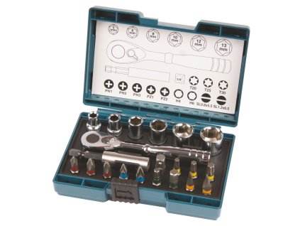 Makita B-54081 sada bitů a nástrčných klíčů 21dílů