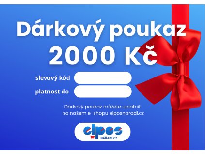 e darkovy poukaz 2000Kč