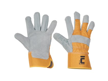 EIDER Rukavice kožené, žluté 10