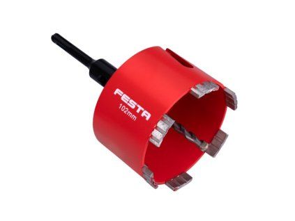 FESTA 24820.01 Korunka vrtací diamantová 102mm segmentová se stopkou SDS+/M16