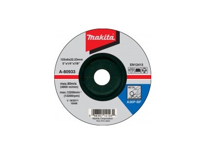 34113 makita a 80933 125 mm brusny kotouc na ocel