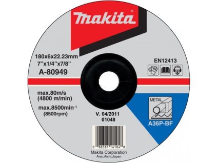 34119 makita a 80949 180mm brusny kotouc na ocel