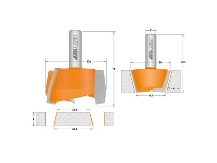 57255 cmt c981 sada vyspravovaci na corian 2ks s 12mm d 47 5mm