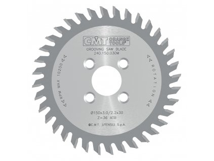 CMT Drážkovací kotouč pro CNC - D150x5 d30 Z36 HW