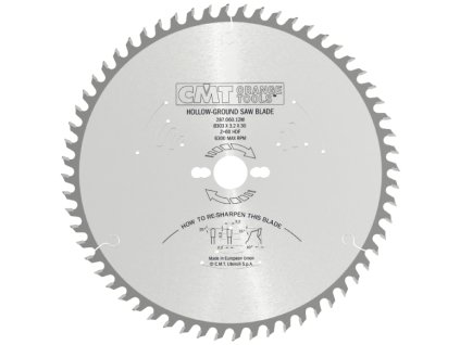 CMT Industrial C287 Pilový kotouč na lamino bez předřezu - D303x3,2 d30 Z60 HW