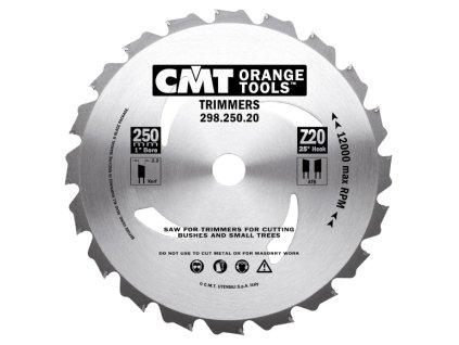 58347 cmt kotouc pro krovinorezy d250x2 2 d25 4 z20 hw