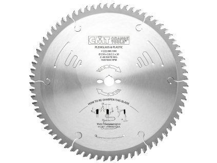 59082 cmt pilovy kotouc pro plovouci podlahy pvc plexi d300x2 8 d30 z96 hw