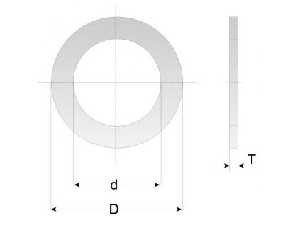 CMT Redukční kroužek pro pilové kotouče - D20 d16 t1,2