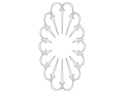 60504 cmt sablona na ornamenty na kuchynska dvirka espana 380x200mm
