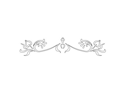 60528 cmt sablona na ornamenty na ramy kaskada 530x110mm