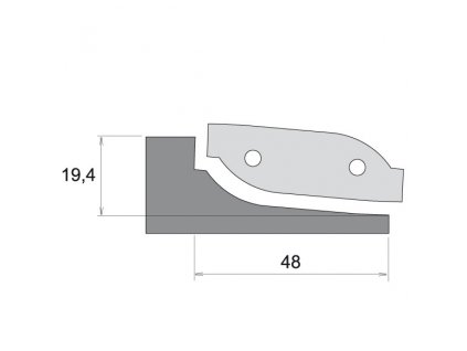 IGM Profilový nůž pro F631 - typ C, spodní braní