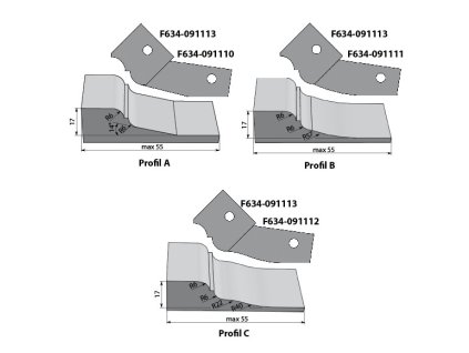 66717 igm profilovy nuz typ c pro f634 spodni