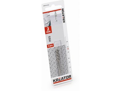 KRT010103 - 3ks HSS vrták do kovu 2x49 mm