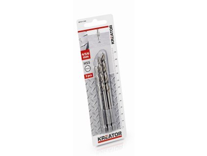 71304 krt011308 3 ks hss vrtaku do kovu hex 4 5 6 mm