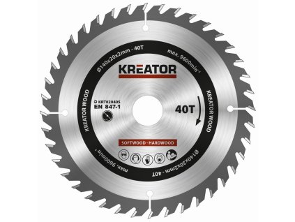 71457 krt020405 pilovy kotouc na drevo 140mm 40t