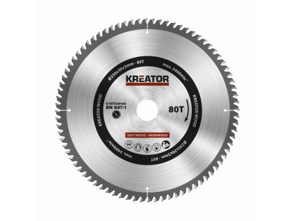 71520 krt020426 pilovy kotouc na drevo 250mm 80t