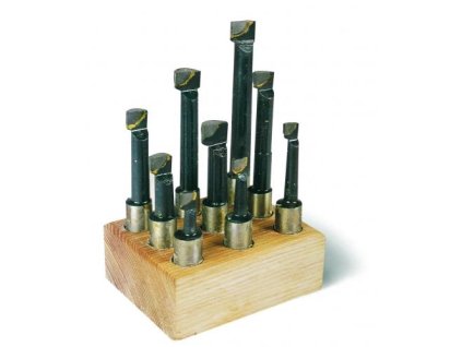 78420 noze pro vyvrtavaci hlavu stopka pr 12 mm sada 9 dilu vh 50