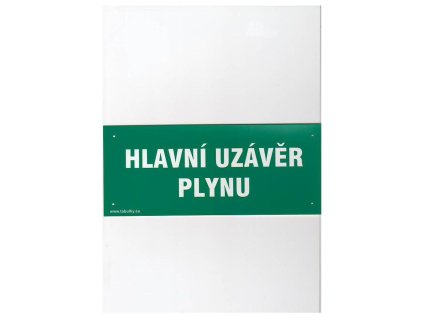 97488 tabulka hlavni uzaver plynu 210x87mm ph
